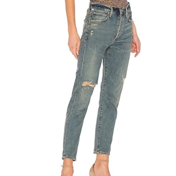 Citizens of Humanity Liya Straight Crop Jeans in Norlander Wash - Picture 3 of 13